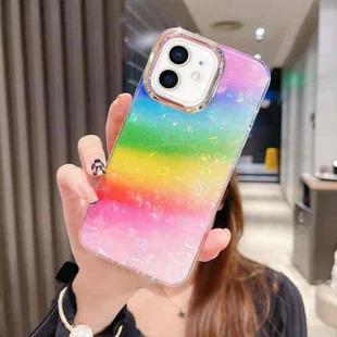 For iPhone 12 Colorful Crystal Shell Pattern PC + TPU Phone Case(Colorful)