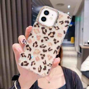 For iPhone 12 Colorful Crystal Shell Pattern PC + TPU Phone Case(Light Leopard)