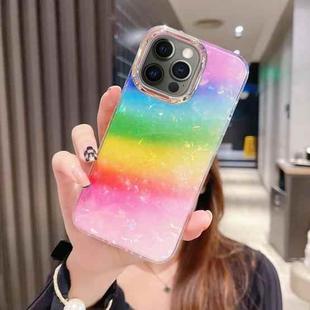 For iPhone 12 Pro Colorful Crystal Shell Pattern PC + TPU Phone Case(Colorful)