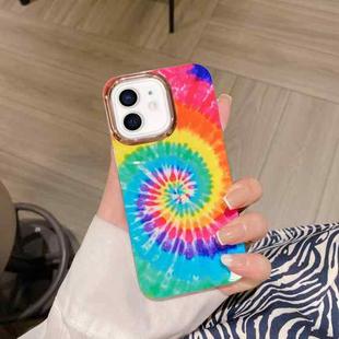 For iPhone 12 Colorful Shell Texture Marble PC + TPU Phone Case(Colorful)