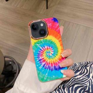 For iPhone 15 Colorful Shell Texture Marble PC + TPU Phone Case(Colorful)