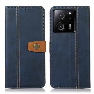 For Xiaomi 13T 5G / Redmi K60 Ultra 5G Stitching Thread Calf Texture Leather Phone Case(Blue)
