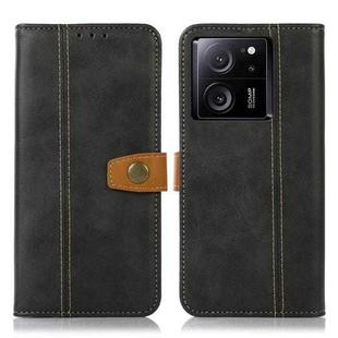 For Xiaomi 13T 5G / Redmi K60 Ultra 5G Stitching Thread Calf Texture Leather Phone Case(Black)