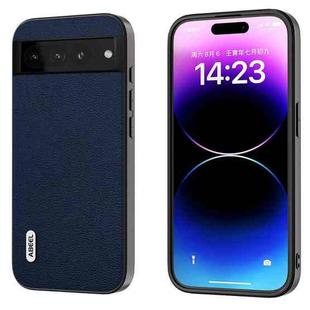 For Google Pixel 7a ABEEL Genuine Leather Luolai Series Phone Case(Dark Blue)