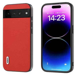 For Google Pixel 7 Pro 5G ABEEL Genuine Leather Luolai Series Phone Case(Red)