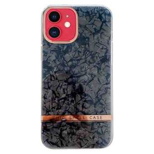 For iPhone 11 Electroplating Shell Texture TPU Phone Case(Black)