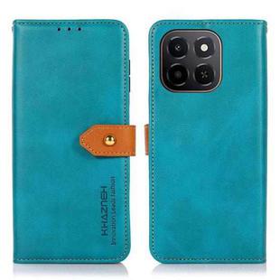 For Honor X6c 4G KHAZNEH Dual-color Cowhide Texture Flip Leather Phone Case(Blue)