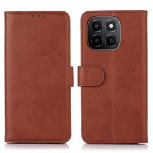 For Honor X6c 4G Cow Texture Leather Phone Case(Brown)