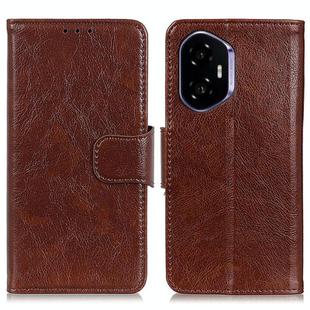 For Honor 400 Nappa Texture Flip Leather Phone Case(Brown)