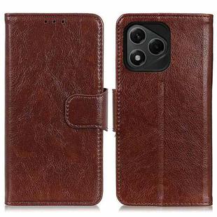 For Honor 400 Lite Nappa Texture Flip Leather Phone Case(Brown)