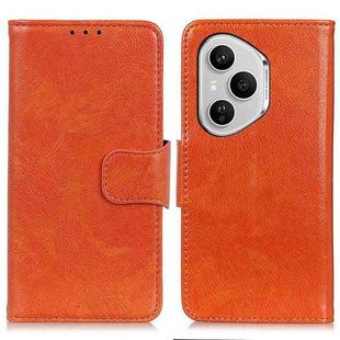 For Honor 400 Pro Global 160.8mm Nappa Texture Flip Leather Phone Case(Orange)