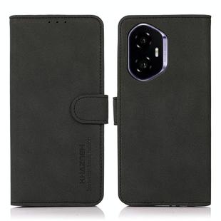 For Honor 400 KHAZNEH Matte Texture Leather Phone Case(Black)