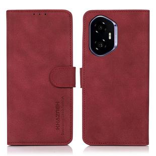 For Honor 400 KHAZNEH Matte Texture Leather Phone Case(Red)