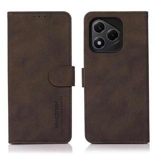 For Honor 400 Lite KHAZNEH Matte Texture Leather Phone Case(Brown)