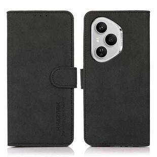For Honor 400 Pro Global 160.8mm KHAZNEH Matte Texture Leather Phone Case(Black)