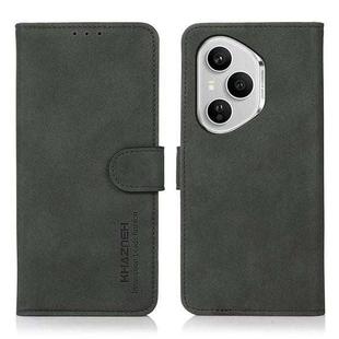 For Honor 400 Pro Global 160.8mm KHAZNEH Matte Texture Leather Phone Case(Green)