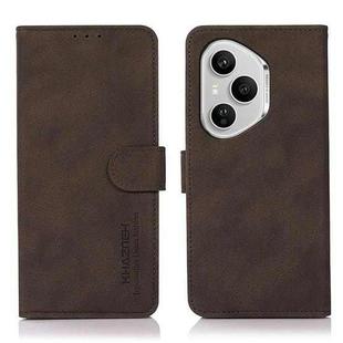 For Honor 400 Pro Global 160.8mm KHAZNEH Matte Texture Leather Phone Case(Brown)