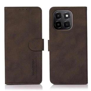 For Honor X6c 4G KHAZNEH Matte Texture Leather Phone Case(Brown)