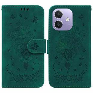 For OPPO A5x 5G / A3 4G / 5G / A3x 4G / 5G Butterfly Rose Embossed Leather Phone Case(Green)