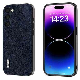 For Samsung Galaxy S23 5G ABEEL Retro Litchi Texture PU Phone Case(Blue)