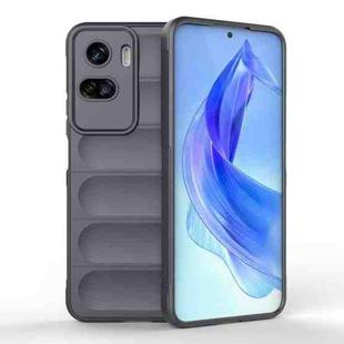 For Honor 90 Lite Magic Shield TPU + Flannel Phone Case(Dark Grey)