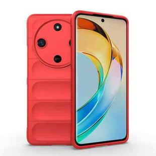 For Honor X50 5G Global / X9b Magic Shield TPU + Flannel Phone Case(Red)