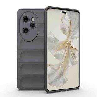 For Honor 100 Pro 5G Magic Shield TPU + Flannel Phone Case(Dark Grey)