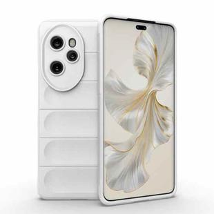 For Honor 100 Pro 5G Magic Shield TPU + Flannel Phone Case(White)