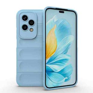 For Honor 200 Lite 5G Global Magic Shield TPU + Flannel Phone Case(Light Blue)