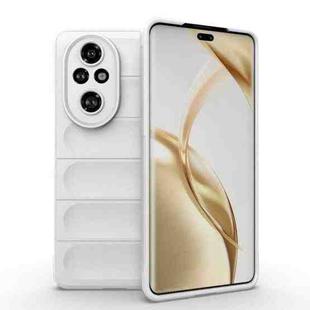 For Honor 200 Pro Magic Shield TPU + Flannel Phone Case(White)