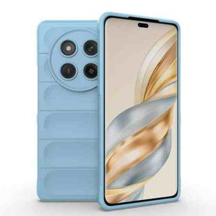 For Honor X60 Pro 5G Magic Shield TPU + Flannel Phone Case(Light Blue)