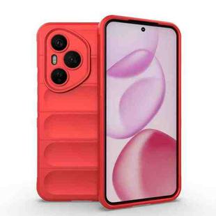 For Honor 400 Pro 5G Global 160.8mm Magic Shield TPU + Flannel Phone Case(Red)