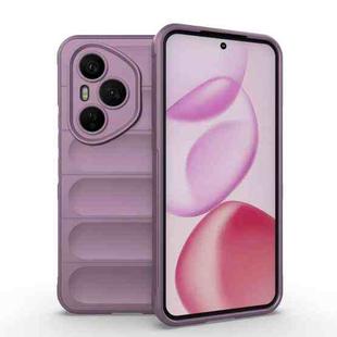 For Honor 400 Pro 5G Global 160.8mm Magic Shield TPU + Flannel Phone Case(Purple)