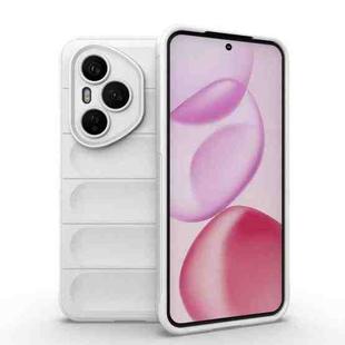 For Honor 400 Pro 5G Global 160.8mm Magic Shield TPU + Flannel Phone Case(White)