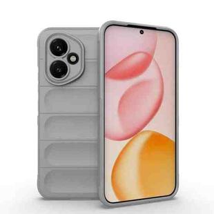 For Honor 400 Global 156.5mm Magic Shield TPU + Flannel Phone Case(Grey)