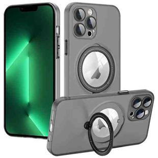 For iPhone 13 Pro MagSafe Multifunction Holder Phone Case(Black)