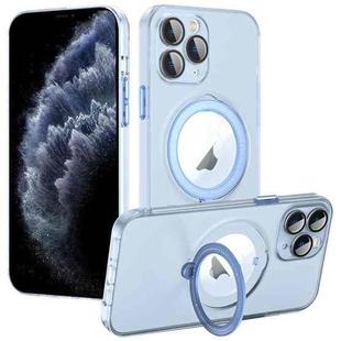 For iPhone 11 Pro MagSafe Multifunction Holder Phone Case(Sierra Blue)