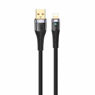 TOTU CB-8-L 12W USB to 8 Pin Transparent Braided Data Cable, Length: 1.5m