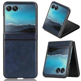 For Motorola Moto Razr 40 Ultra Litchi Texture Back Cover Phone Case(Blue)