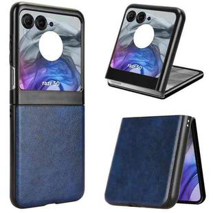 For Motorola Razr 50 Litchi Texture Back Cover Phone Case(Blue)