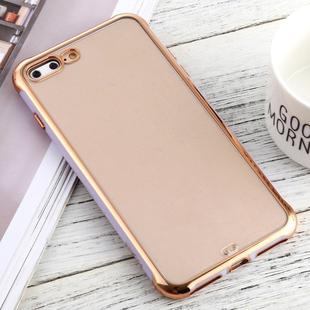 For iPhone 7 Plus / 8 Plus SULADA Colorful Edge Series Shockproof TPU + Electroplated Edge Protective Case(Light Purple)