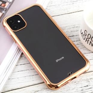 For iPhone 11 SULADA Colorful Edge Series Shockproof TPU + Electroplated Edge Protective Case(Pink)