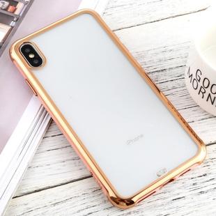 For iPhone X / XS SULADA Colorful Edge Series Shockproof TPU + Electroplated Edge Protective Case(Pink)
