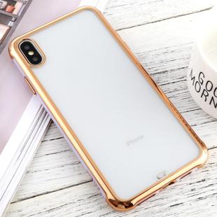 For iPhone X / XS SULADA Colorful Edge Series Shockproof TPU + Electroplated Edge Protective Case(Light Purple)