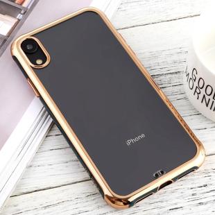 For iPhone XR SULADA Colorful Edge Series Shockproof TPU + Electroplated Edge Protective Case(Dark Green)