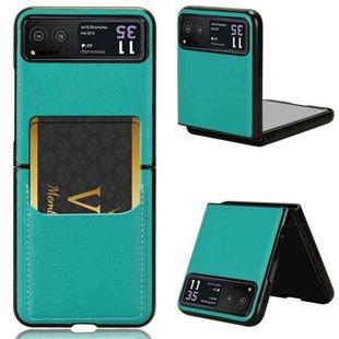 For Motorola Moto Razr 40 Litchi Texture Card Slot Phone Case(Green)