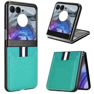 For Motorola Razr 50 Litchi Texture Card Slot Phone Case(Green)