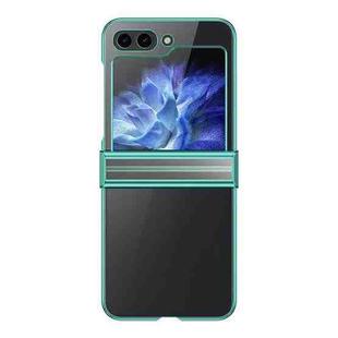 For Samsung Galaxy Z Flip5 Electroplated Three-piece Set Phone Case(Green)