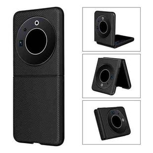 For Tecno Phantom V Fold PU Leather PC Phone Case(Black)