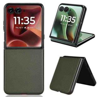 For Motorola Razr 60 Ultra PU Leather PC Phone Case(Green)